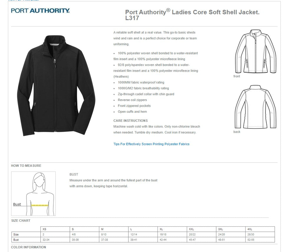 Soft Shell Jacket Navy - Women's
